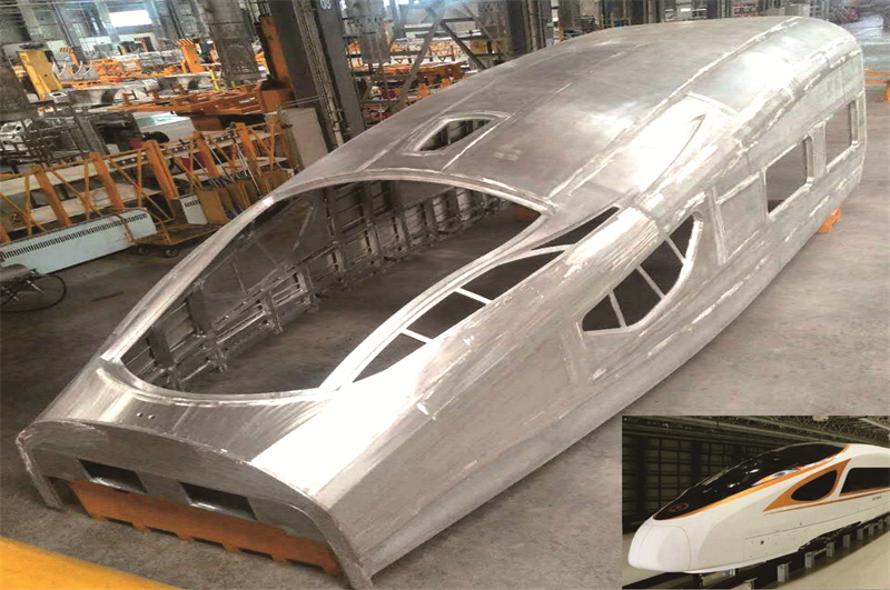 350公里復興號司機室蒙皮、型材